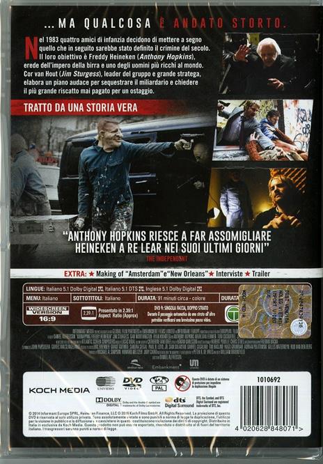 Il caso Freddy Heineken di Daniel Alfredson - DVD - 2
