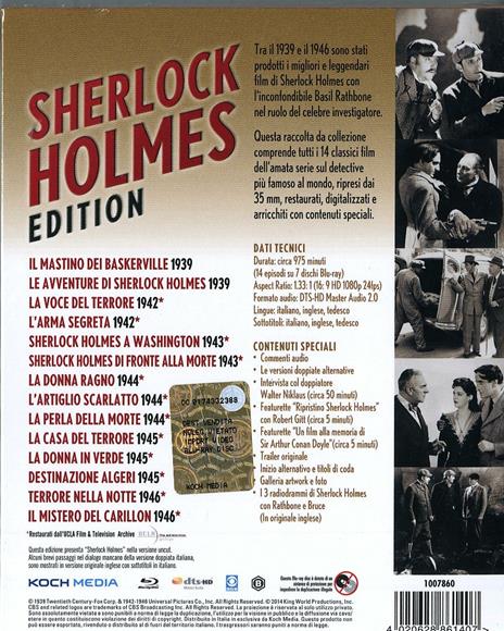 Sherlock Holmes Edition (7 Blu-ray) di Sidney Lanfield,Roy William Neill,John Rawlins,Alfred L. Werker - 2