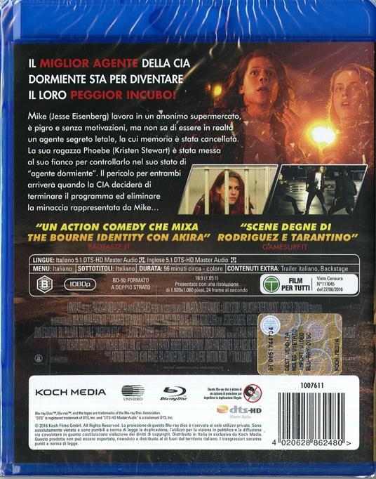 American Ultra di Nima Nourizadeh - Blu-ray - 2