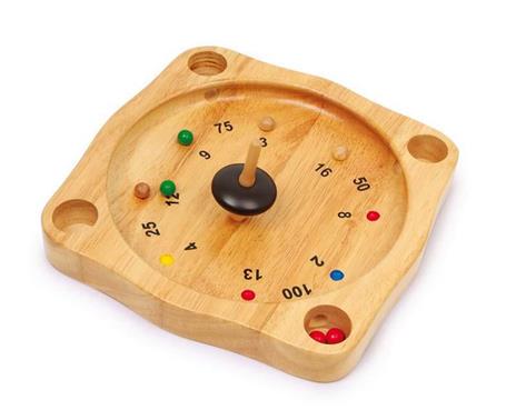 Gioco della roulette con trottola, 22x22cm. - 7