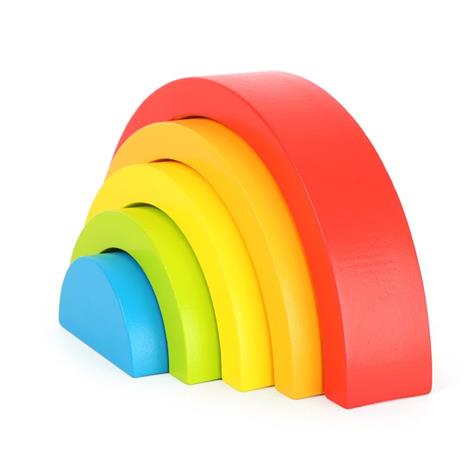 Elementi Da Costruzione In Legno Arcobaleno 10585 Giochi Di Motricità - 2