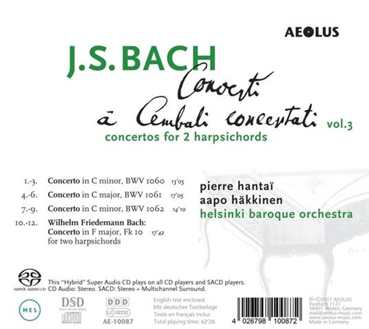 Concerti A Cembali Concertati Vol.3 - CD Audio di Johann Sebastian Bach - 2