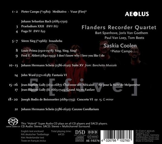 5 - SuperAudio CD di Flanders Recorder Quartet - 2