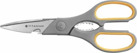 Forbici Westcott Softgrip Titanium Super Multi arrotondate giallo/grigio 21 cm E-30486 00