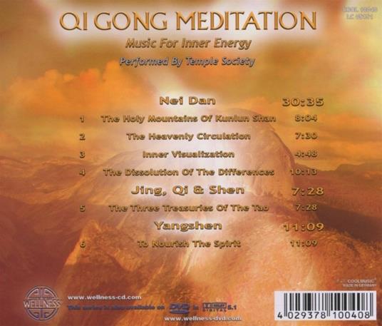 Qi Gong Meditation. Music - CD Audio di Temple Society - 2