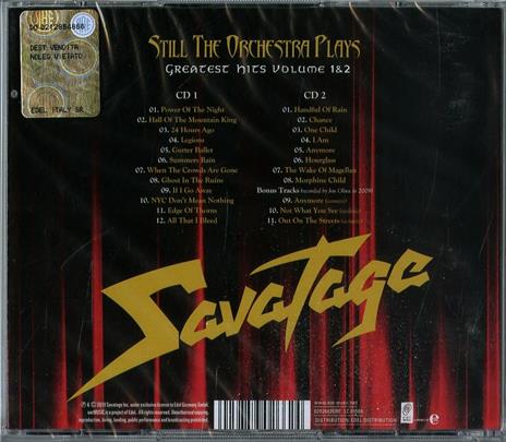 Still the Orchestra Plays Greatest Hits vol. 1 & 2 - CD Audio di Savatage - 2