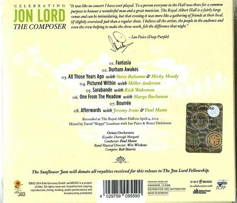 Celebrating John Lord. The Composer - CD Audio di Jon Lord,Paul Mann,Orion Orchestra - 2