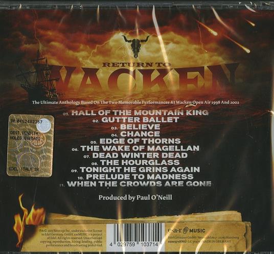 Return to Wacken - CD Audio di Savatage - 2
