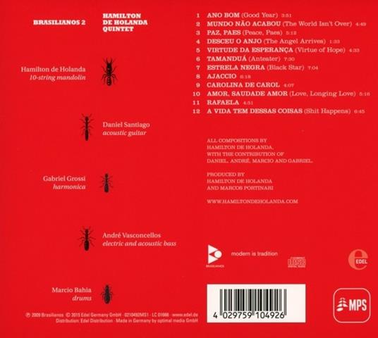 Brasilianos 2 - CD Audio di Hamilton De Holanda - 2