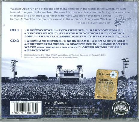 From the Setting Sun... in Wacken - CD Audio di Deep Purple - 2