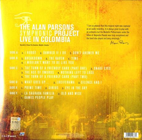 Live in Colombia - Vinile LP di Alan Parsons Symphony Project - 2