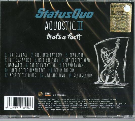 Aquostic II. That's a Fact! - CD Audio di Status Quo - 2