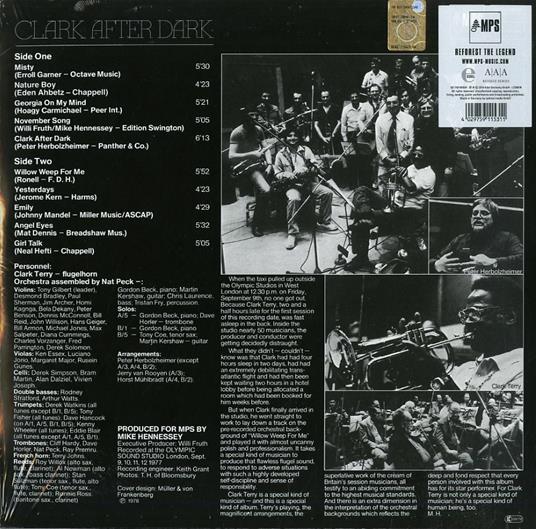 Clark After Dark (180 gr.) - Vinile LP di Clark Terry - 2