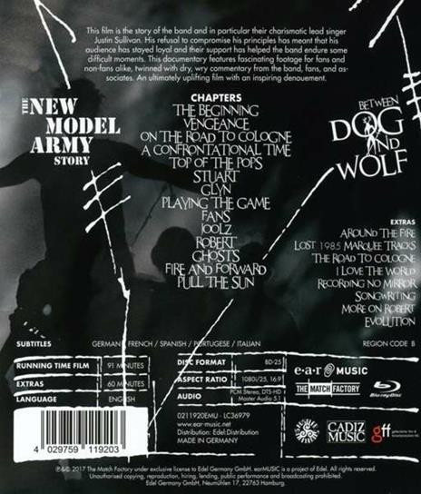 The New Model Army Story. Between Dog and Wolf (Blu-ray) - Blu-ray di New Model Army - 2