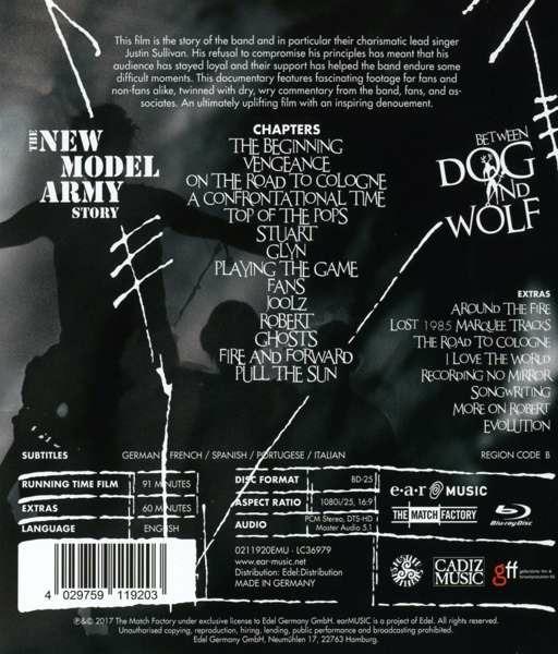 The New Model Army Story. Between Dog and Wolf (Blu-ray) - Blu-ray di New Model Army - 2