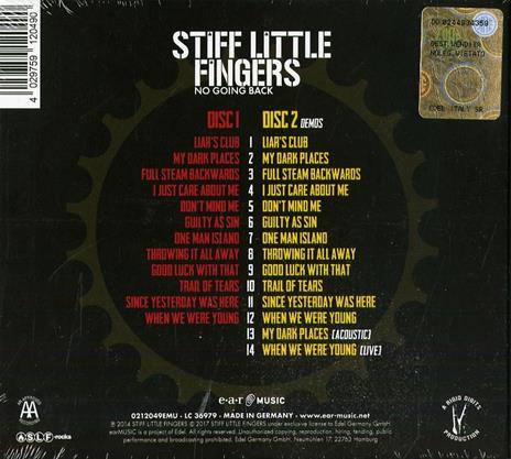 No Going Back (Reissue Edition) - CD Audio di Stiff Little Fingers - 2