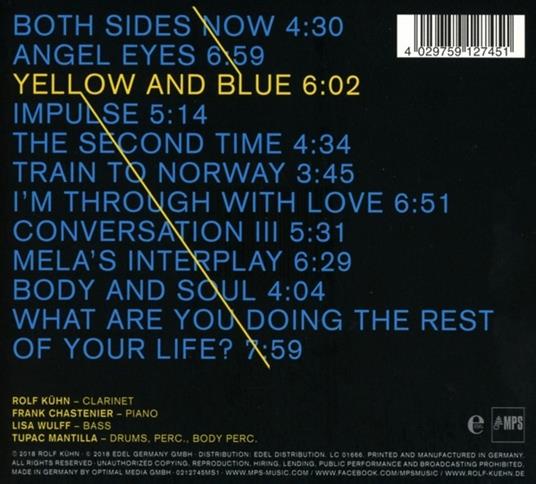 Yellow & Blue - CD Audio di Rolf Kuhn - 2