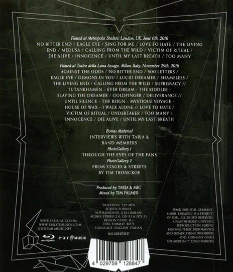 Act II (Blu-ray) - Blu-ray di Tarja - 2