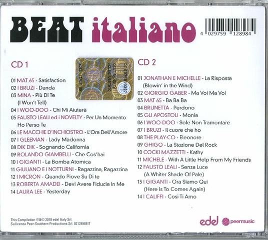 Il meglio del Beat italiano - CD Audio - 2