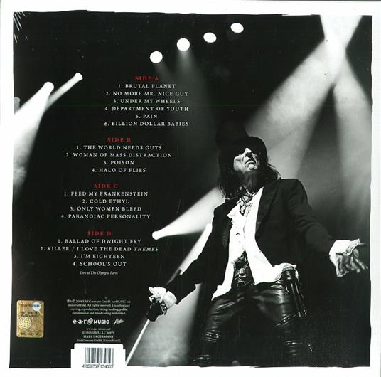 A Paranormal Evening at the Olympia Paris Live (Picture Disc Limited  Edition) - Alice Cooper - Vinile