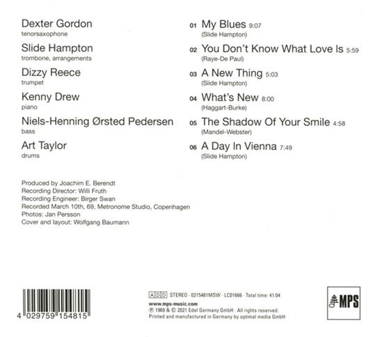 A Day In Copenhagen - CD Audio di Dexter Gordon,Slide Hampton - 2