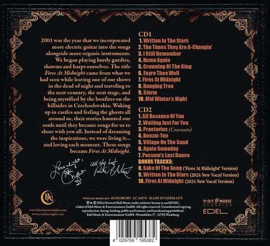 Fires at Midnight (25th Anniversary New Mix) - CD Audio di Blackmore's Night - 3