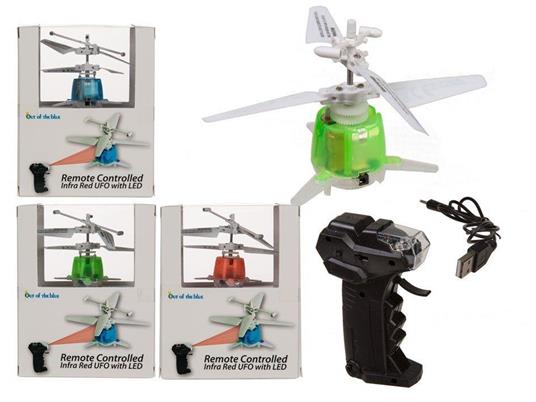 Mini Elicottero Ufo Volante a Raggi Infrarossi con Telecomando 3 Led Senza  Fili - ND - Giochi all'aperto - Giocattoli | IBS