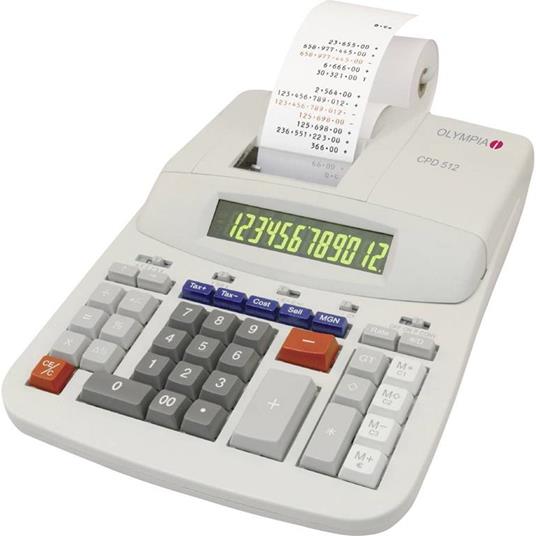 Calcolatrice scrivente CASIO display 12 cifre - alimentazione a