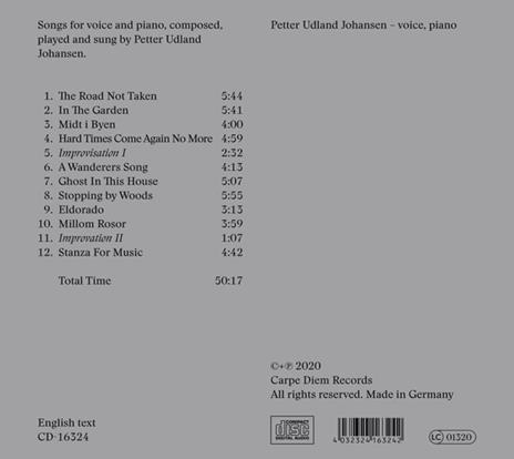 Road Not Taken - CD Audio di Petter Udland Johansen - 2