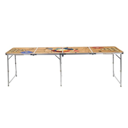 HI Tavolo Pieghevole Birra Pong 240x60x55 cm MDF e Alluminio - 2