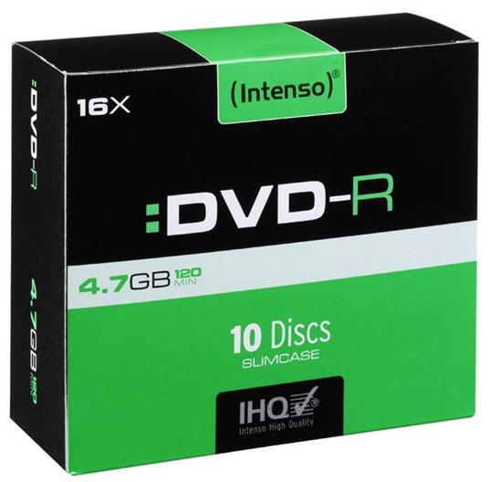 Intenso DVD-R 4.7GB, 16x 4,7 GB 10 pezzo(i) - Intenso - TV e Home Cinema,  Audio e Hi-Fi | IBS