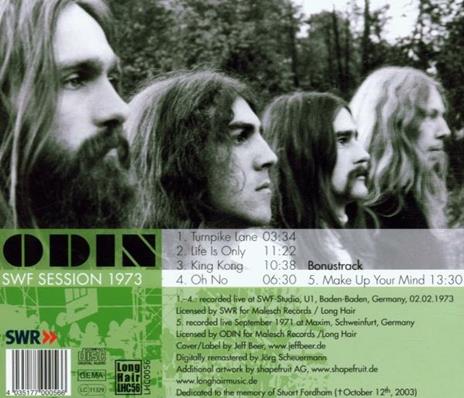 SWF Sessions 1973 - CD Audio di Odin - 2