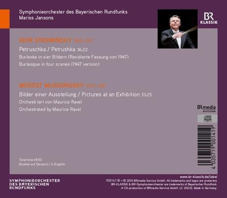 Petrushka - Quadri di un'esposizione - CD Audio di Modest Mussorgsky,Igor Stravinsky,Mariss Jansons - 2