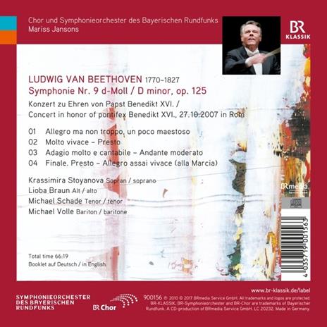 Sinfonia n.9 op.125 - CD Audio di Ludwig van Beethoven,Orchestra Sinfonica della Radio Bavarese - 2