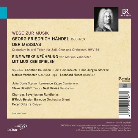 Il Messia - Wege Zur Musik - CD Audio di Georg Friedrich Händel,Peter Dijkstra - 2