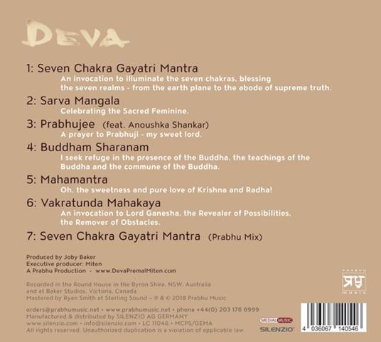 Deva - CD Audio di Deva Premal - 2