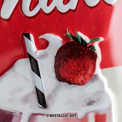 Cartello Tin Sign 20 x 30cm Milkshake, 30x0x20 cm - 3