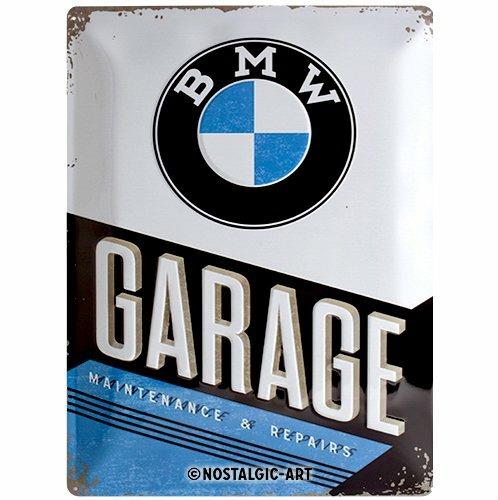 Cartello Tin Sign 30 x 40cm BMW - Garage, 40x0x30 cm