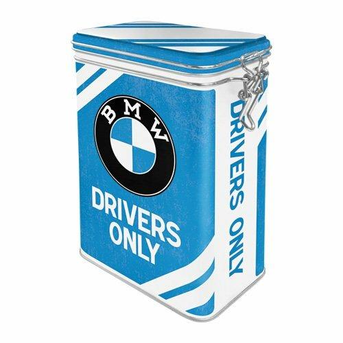 Scatola con chiusura ermetica Clip Top Box BMW - Drivers Only, 11x18x8 cm -  Nostalgic Art - Idee regalo | IBS