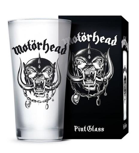 Kkl Motorhead Pint Glass Logo Warpig Bicchiere in Vetro