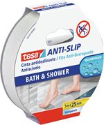 TESA Antislip Nastro antiscivolo Doccia delicato per il bagno 5m x 25mm nastro adesivo da cancelleria Trasparente 1 pezzo(i)