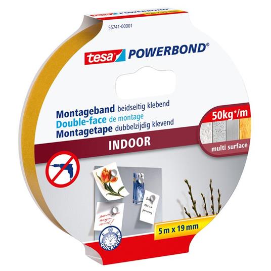 TESA Powerbond INDOOR Nastro di montaggio 5 m