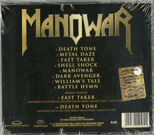 Battle Hymns 2011 - CD Audio di Manowar - 2