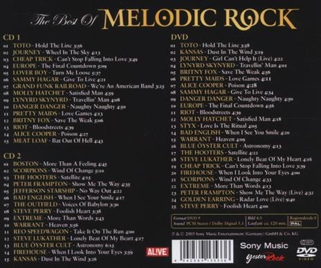 Best of Melodic Rock - CD Audio + DVD - 2