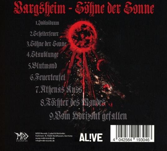 Sohne der Sonne - CD Audio di Vargsheim - 2