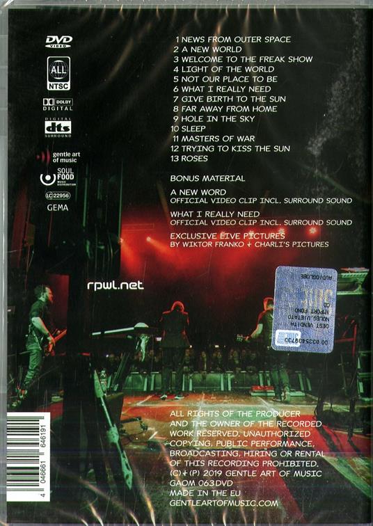Live from Outer Space (DVD) - DVD di RPWL - 2