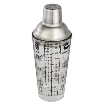 Hama 111550 shaker per cocktail 0,4 L Vetro, Acciaio inossidabile