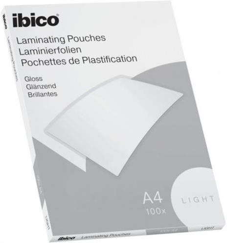 Ibico Basics Confezione da 100 Buste per Plastificazione a Caldo, Leggere, con Finitura Lucida, in Formato A4, 216 mm x 303 mm x 2 mm, Trasparente - 2