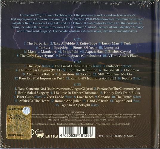 The Anthology - CD Audio di Keith Emerson,Carl Palmer,Greg Lake,Emerson Lake & Palmer - 2