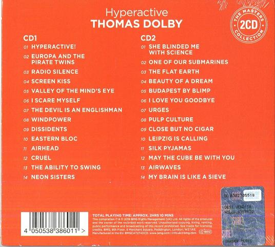 Hyperactive - CD Audio di Thomas Dolby - 2